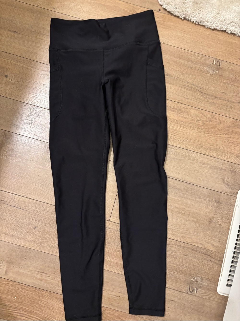 Old Navy Active Go Dry Black Power Soft High-Rise Leggings Full Length Small
